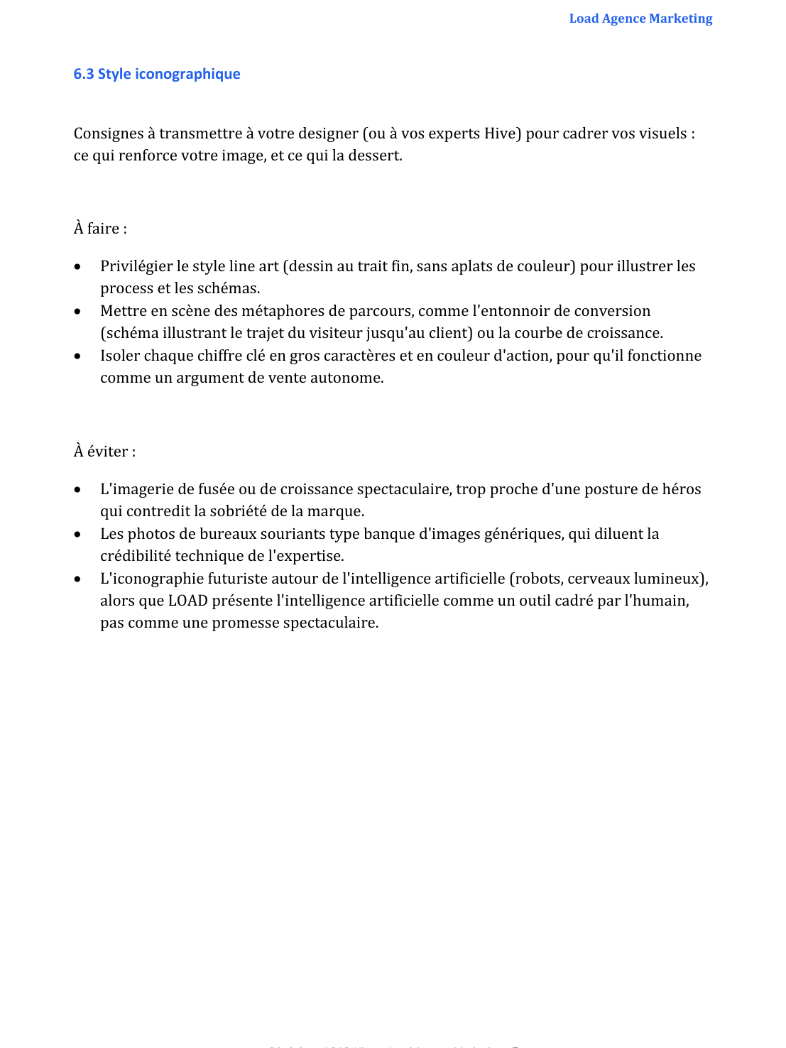 Style iconographique à faire et à éviter